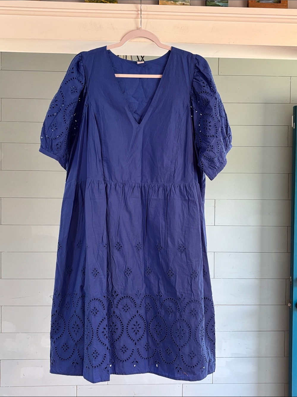 Old‎ Navy Navy Blue Eyelet Mini Dress
